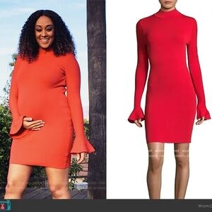 MICHAEL Michael Kors Red Bell Sleeve Sheath Dress 10500